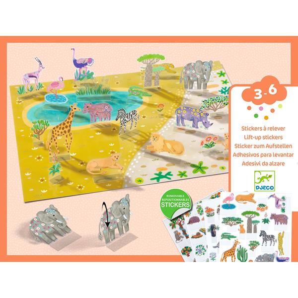 Image Stickers Lift-up / Animals