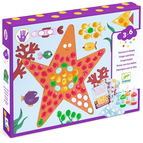 Image Finger painting / Dots and fish