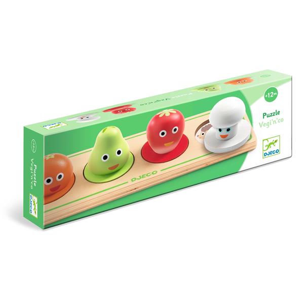 Image Puzzle bois / Vegi'n'Co / 4 pcs