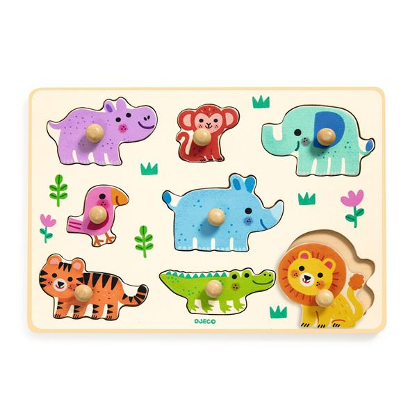Image Puzzle bois / Hippo'n'Co / 8 pcs