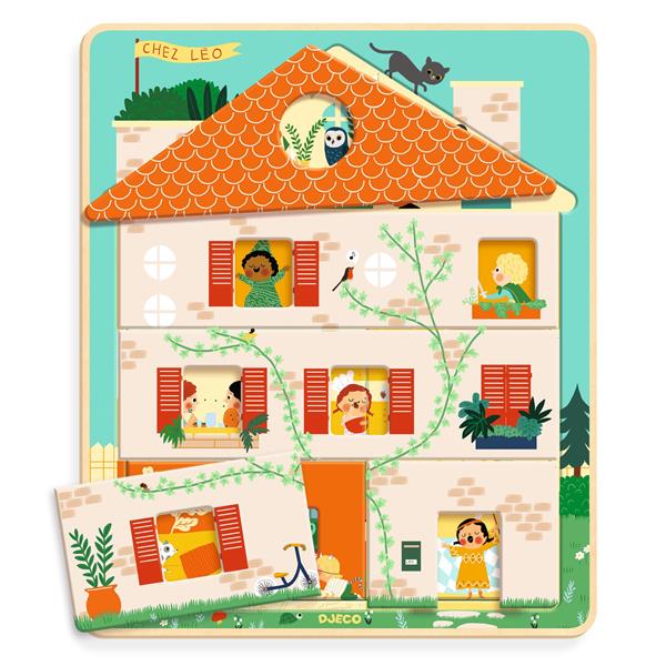 Image Puzzle 3 niveaux / Chez Leo / 12 pcs
