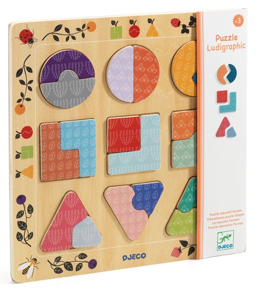 Image Wooden Puzzle / Ludigraphic / 18 pcs