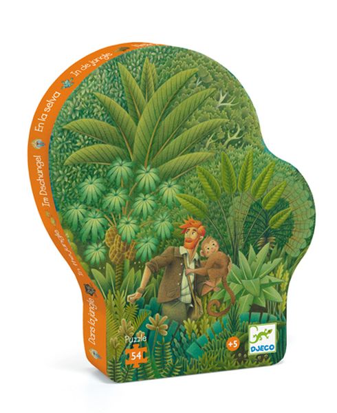 Image Silhouette Puzzle / In the jungle / 54 pcs*