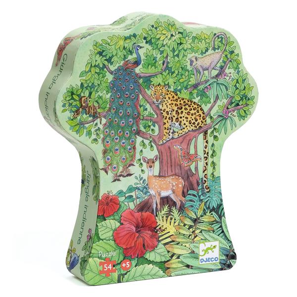 Image Silhouette Puzzle / Indian jungle - 54 pcs