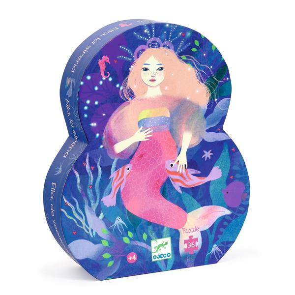 Image Puzzle silhouette / Ella, la sirène - 36pcs