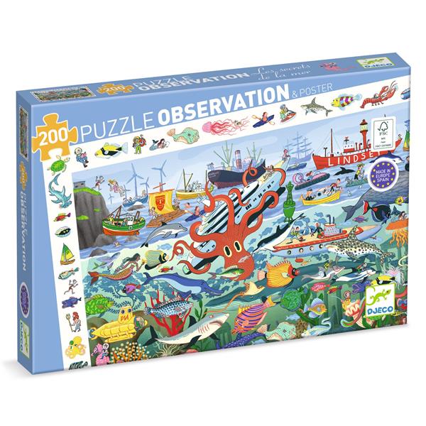 Image Observation puzzle / Secrets of the Sea - 200 pcs