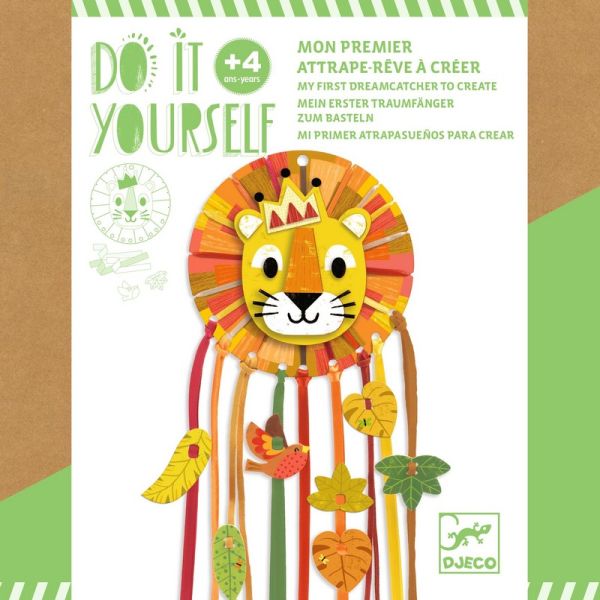 Image DIY / Petit lion : mon premier capteur de rêve*
