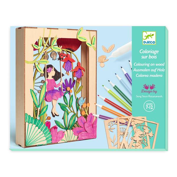 Image Coloriage sur bois / Alizée