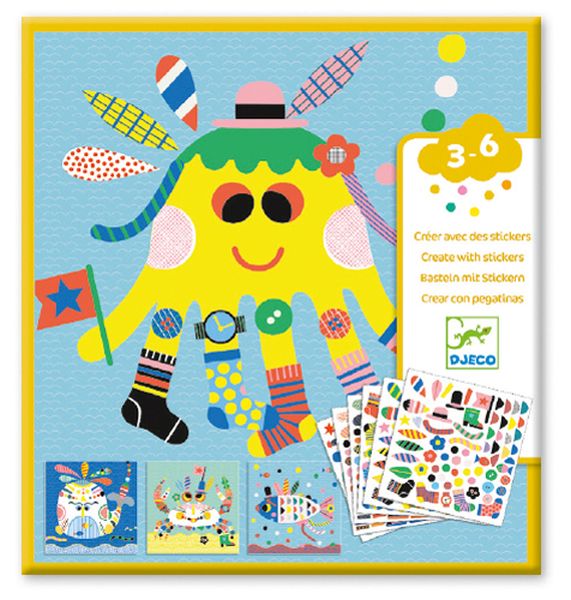 Image Create with stickers / Sea creatures    #CO 10#