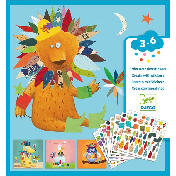 Image Créer avec des stickers / Les animaux    #CO 10#