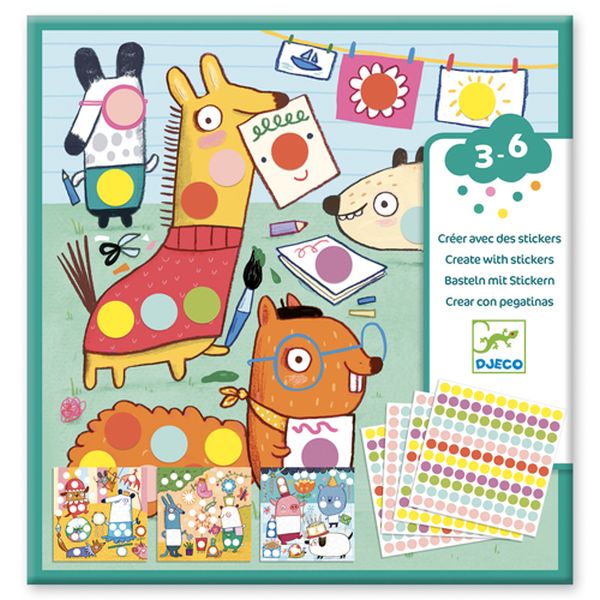 Image Stickers / Avec des gommettes rondes*