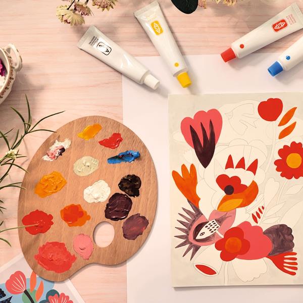 Atelier 23, mélange de couleurs
