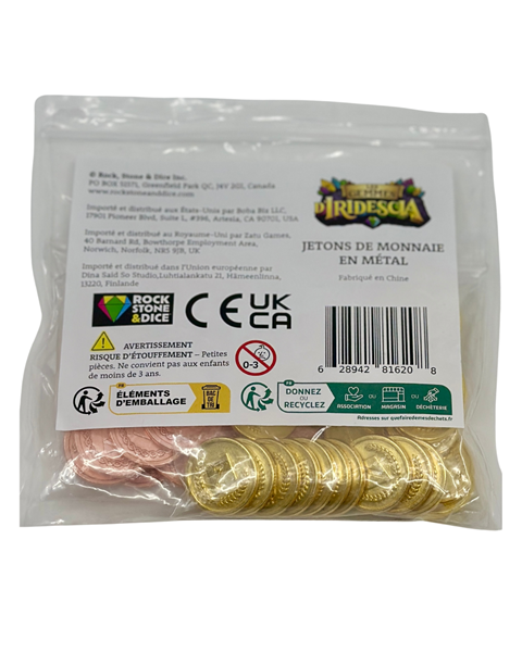 Image Les Gemmes d’Iridescia - ext. Jetons de Monnaie en Métal (fr-en)