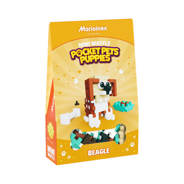 Image Mini Waffle - Chiots de poche : Beagle 46 pcs (fr-en)