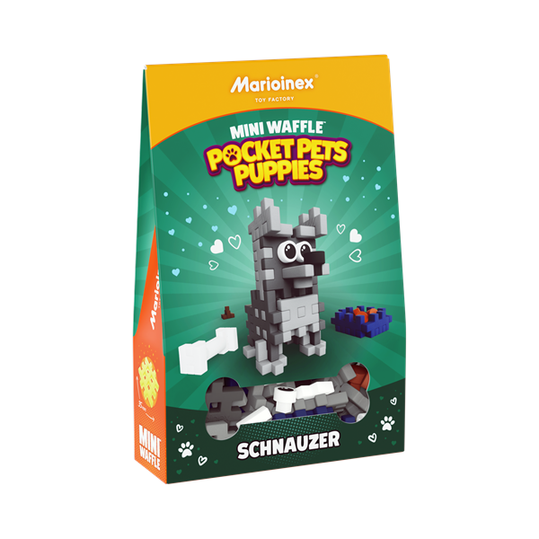 Image Mini Waffle - Chiots de poche : Schnauzer 49 pcs (fr-en)