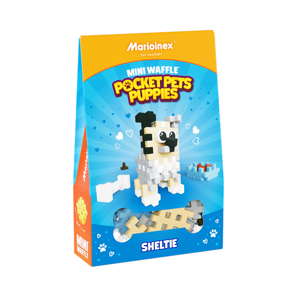 Image Mini Waffle - Chiots de poche : Sheltie 49 pcs (fr-en)