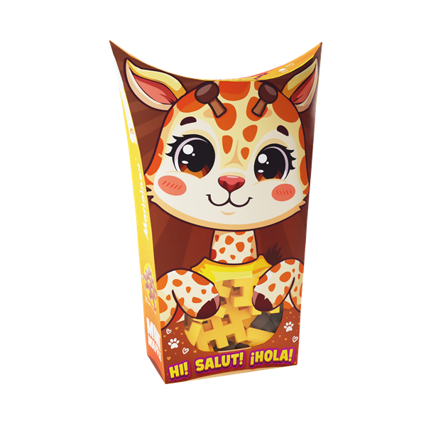 Image Mini Waffle - Animaux de poche : Girafe 35 pcs (fr-en)