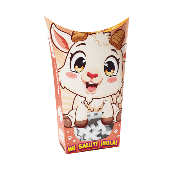 Image Mini Waffle - Animaux de poche : Chèvre 35 pcs (fr-en)