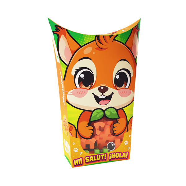 Image Mini Waffle - Animaux de poche : Écureuil 34 pcs (fr-en)