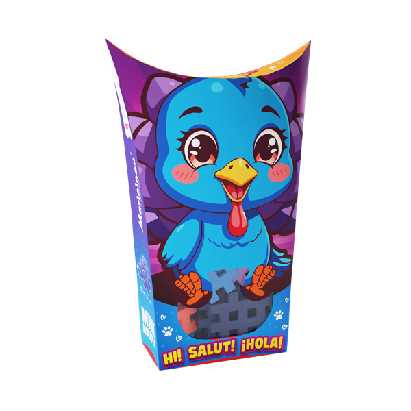 Image Mini Waffle - Animaux de poche : Dinde 25 pcs (fr-en)
