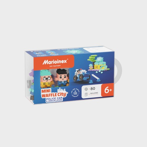 Image Mini Waffle City - Voiture de police et bijouterie 80 pcs (fr-en)