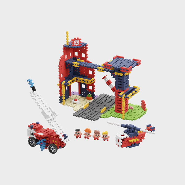 Mini Waffle City - Caserne de pompiers 280 pcs (fr-en)