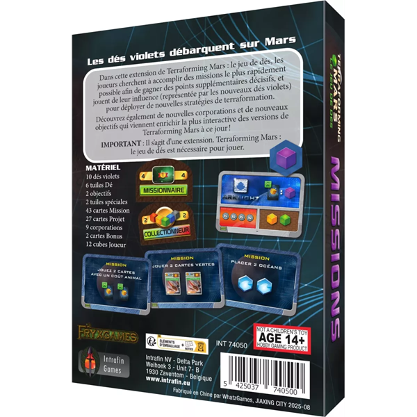 Terraforming Mars : Le Jeu de dés - ext. Missions (fr)